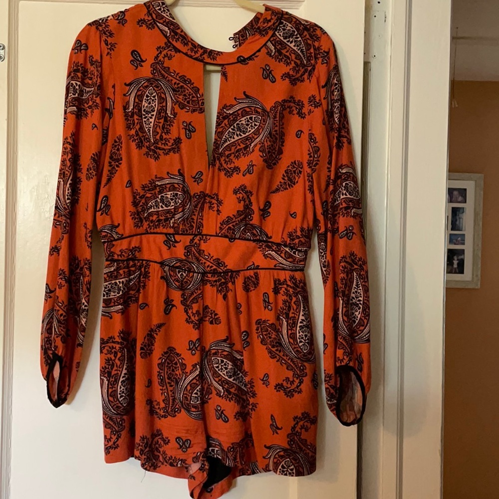super cute orange romper